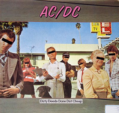 AC/DC - Dirty Deeds Done Dirt Cheap (Italian and Dutch Releases)  album front cover vinyl record